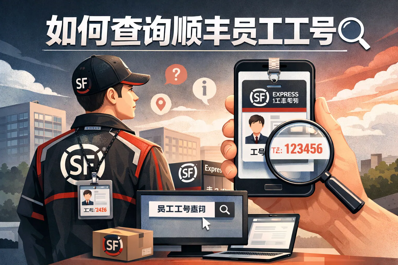 如何查询顺丰员工工号