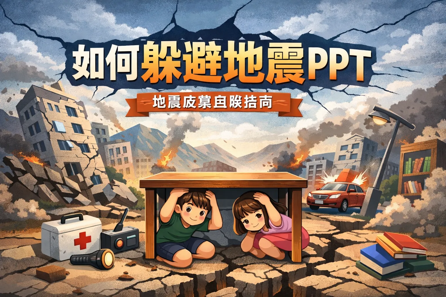 如何躲避地震ppt