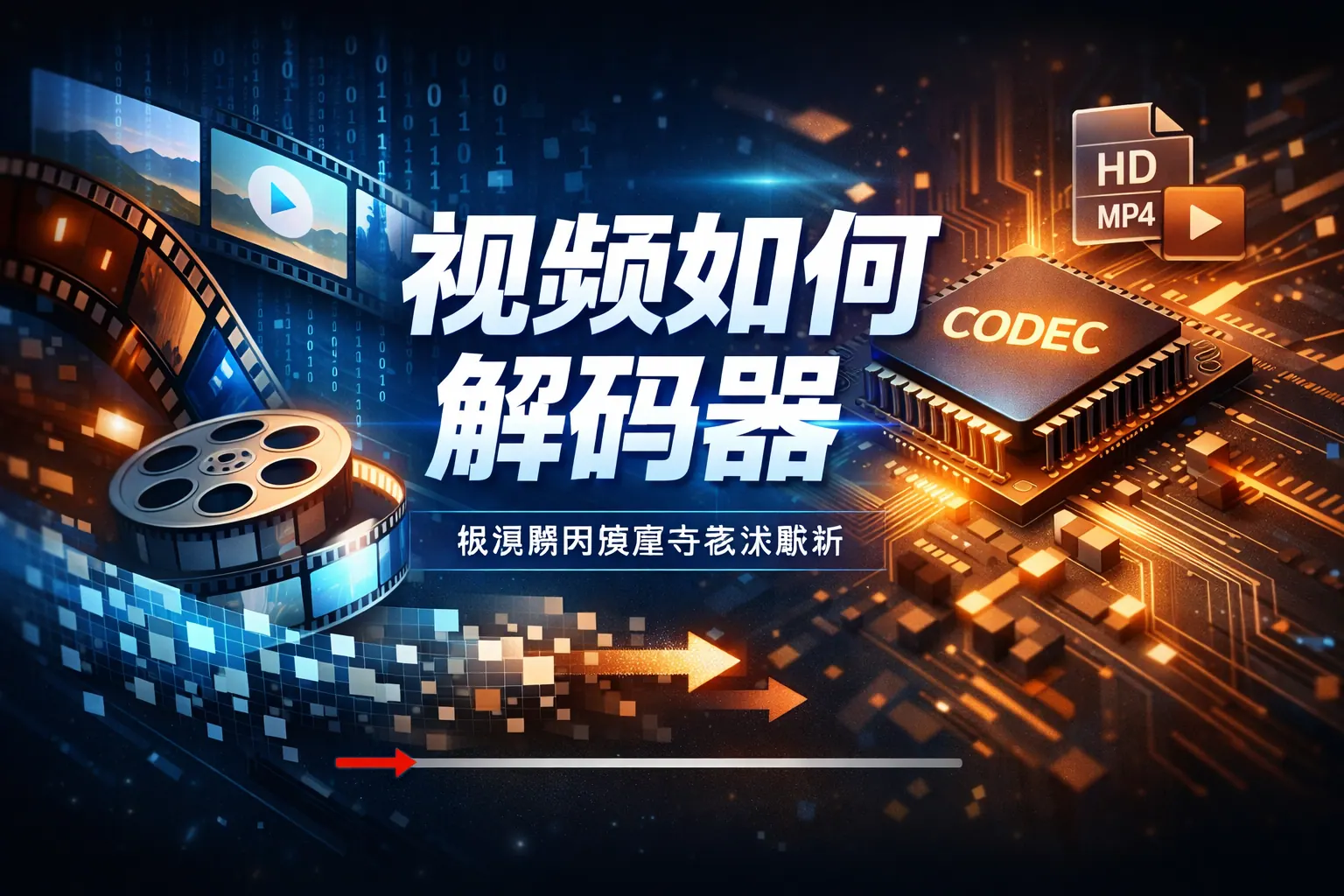 ppt中视频如何解码器