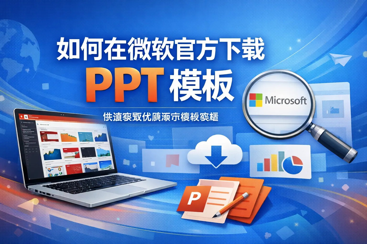 如何在微软官网下载ppt模板