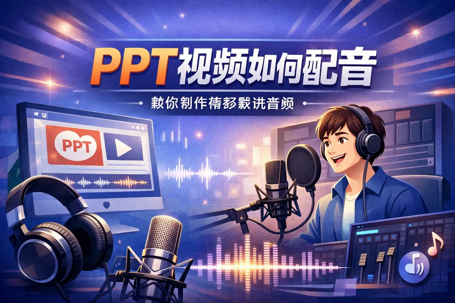 ppt视频如何声音
