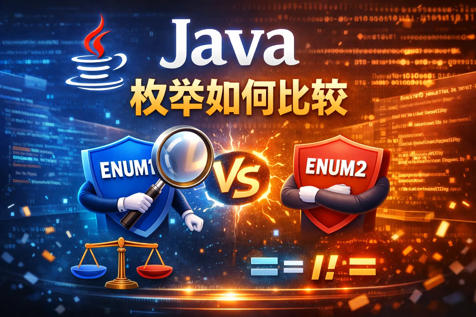 java 枚举如何比较