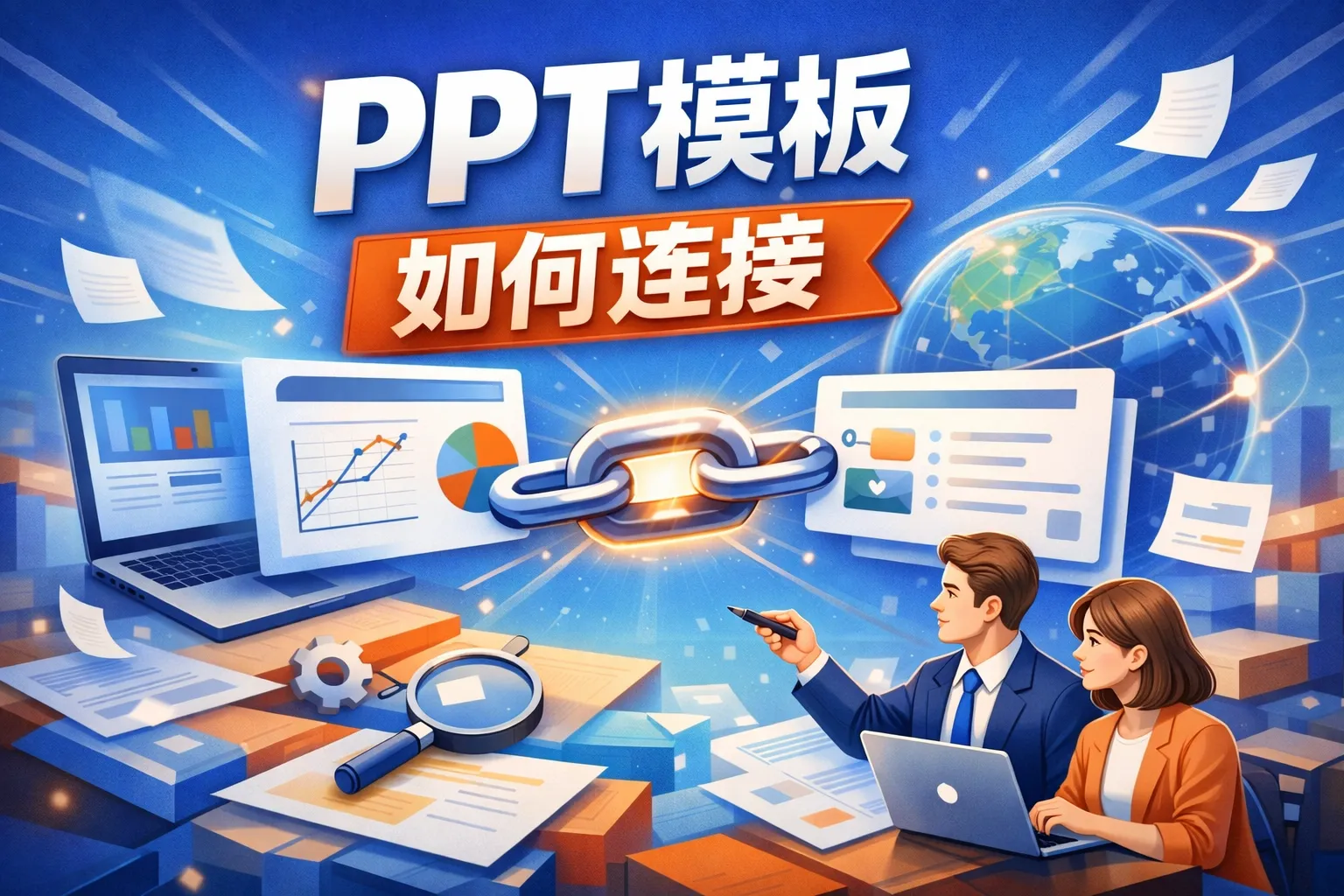 ppt模板如何连接