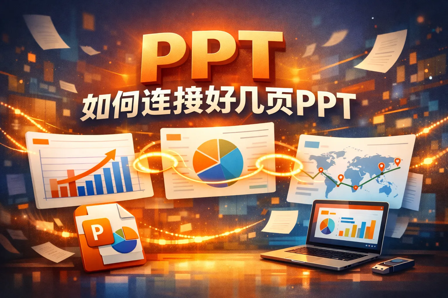 ppt如何连接好几页ppt