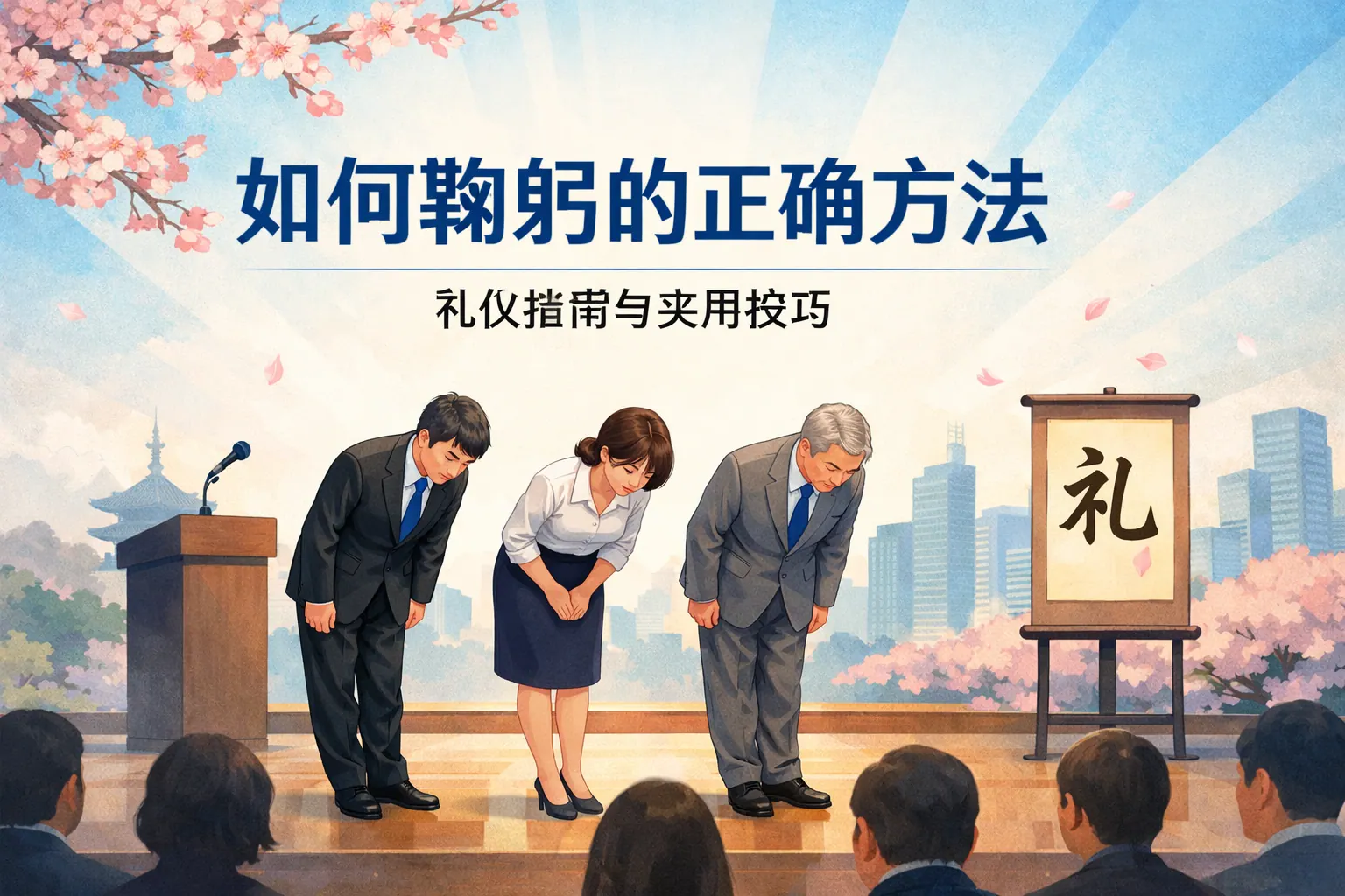 ppt讲完如何鞠躬