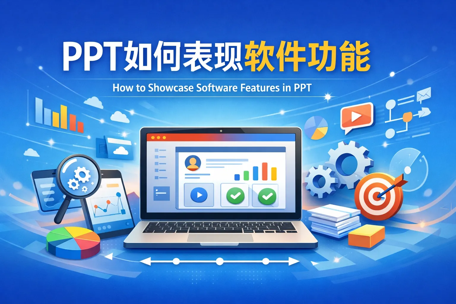 ppt如何表现软件功能