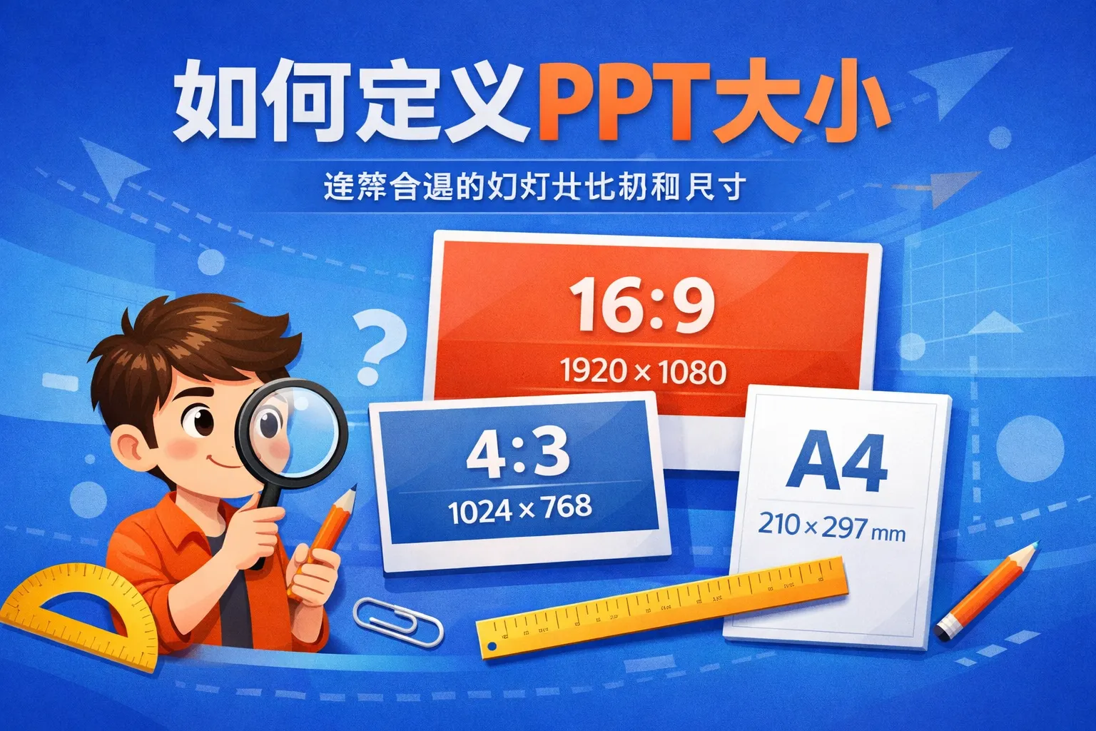 如何定义ppt大小