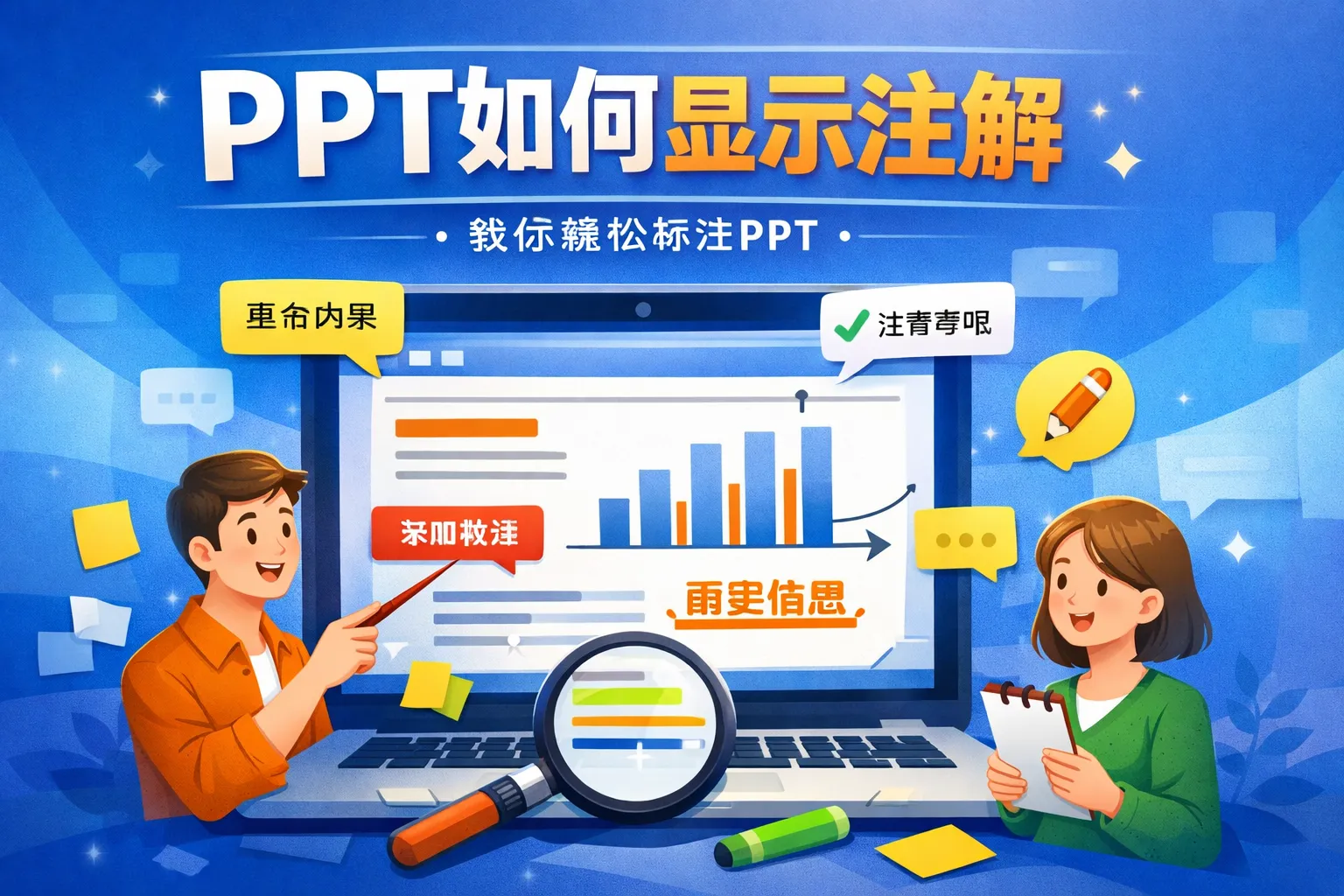 ppt如何显示注解