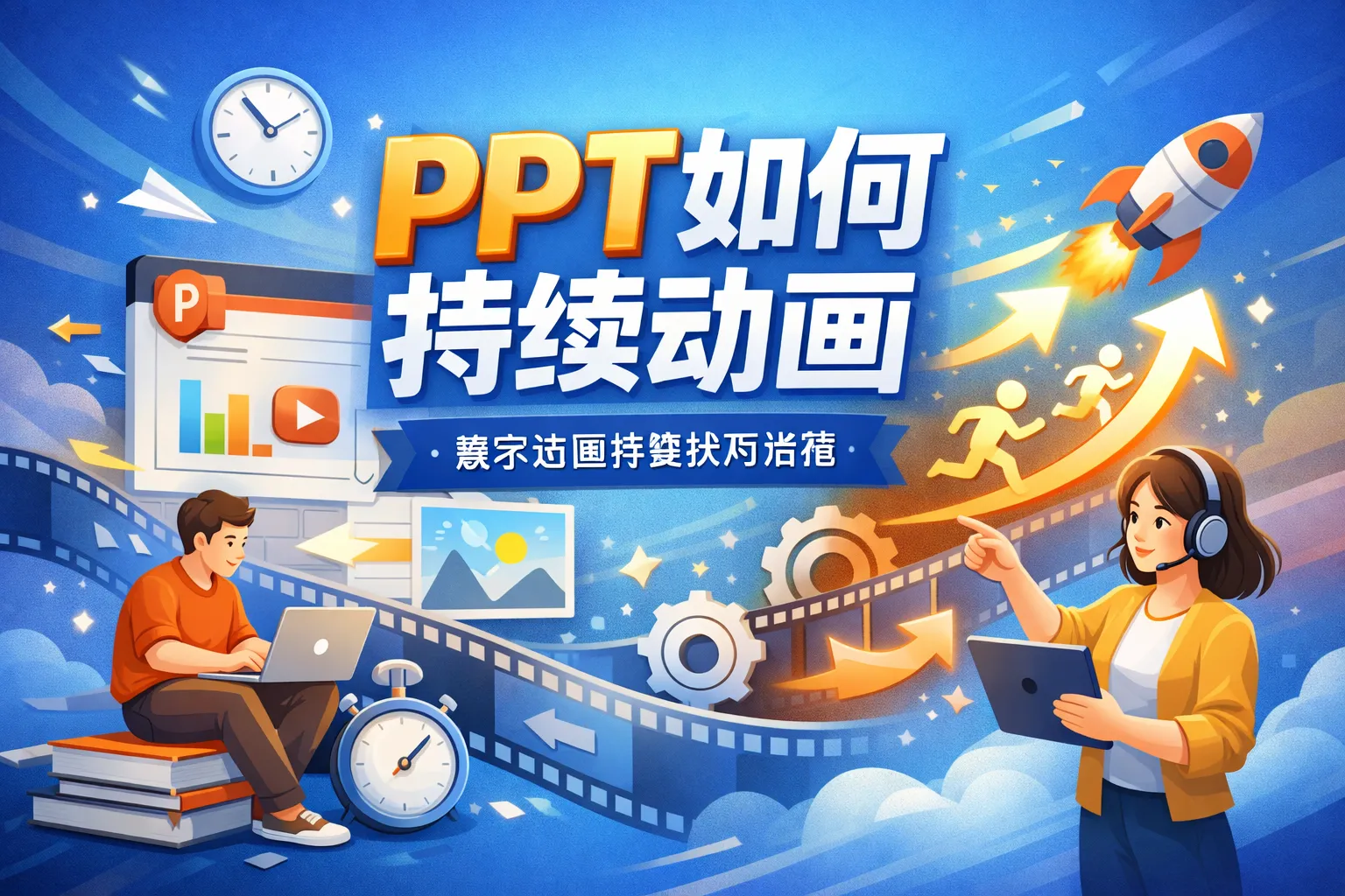 ppt如何持续动画