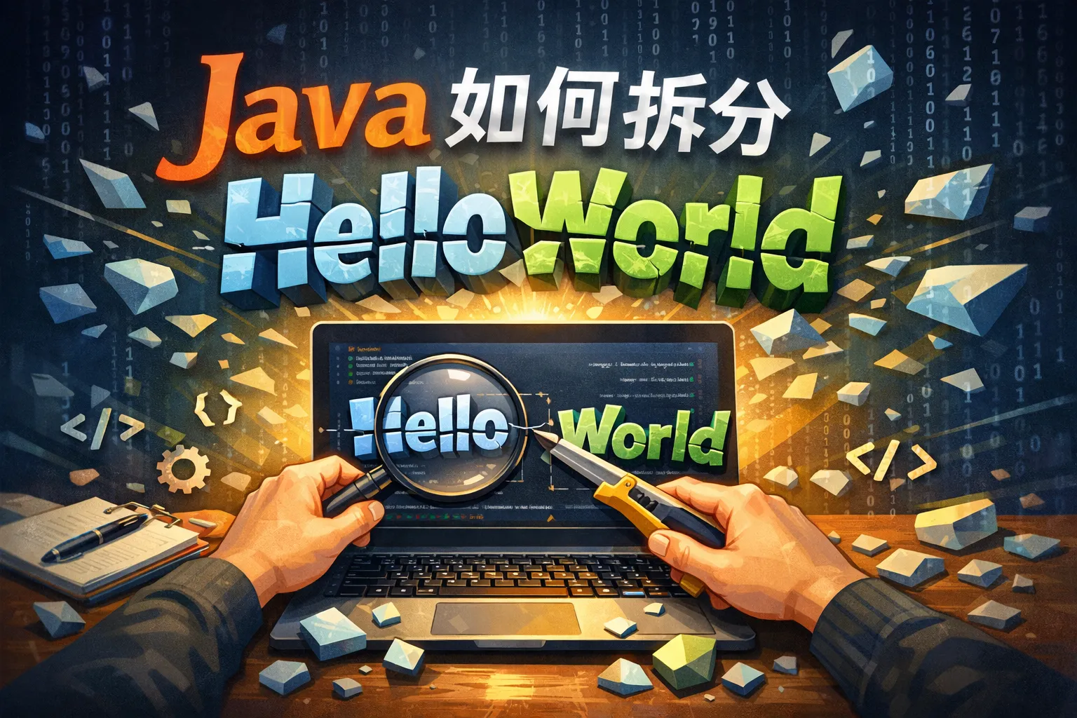 java如何拆分helloworld