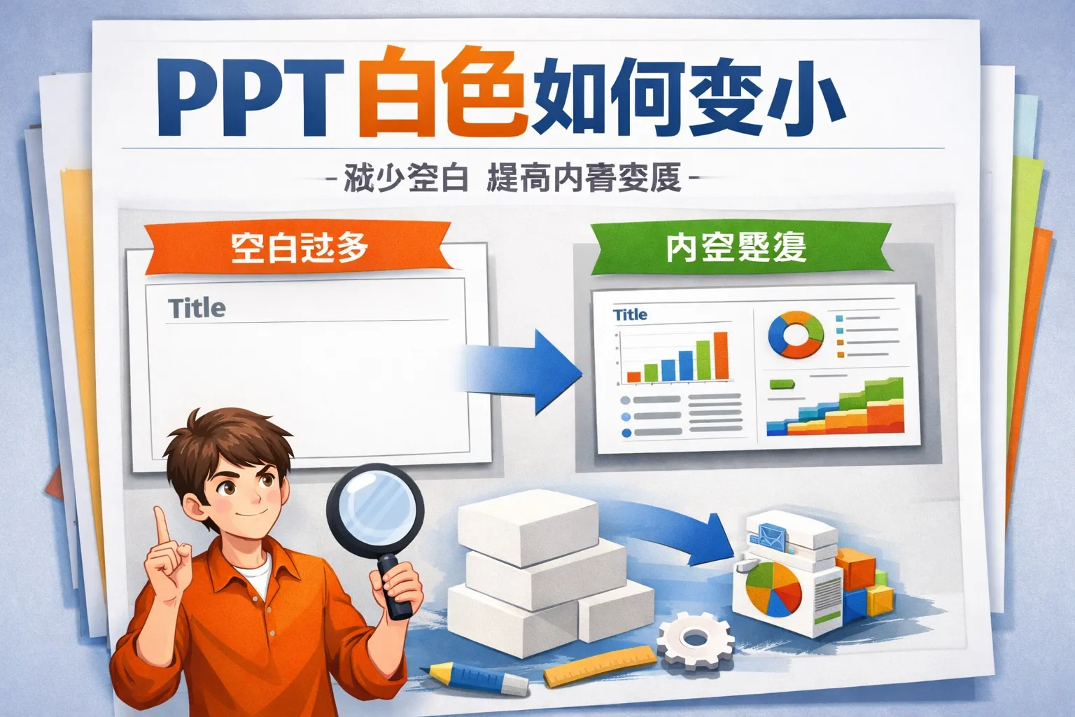 PPT白色如何变小