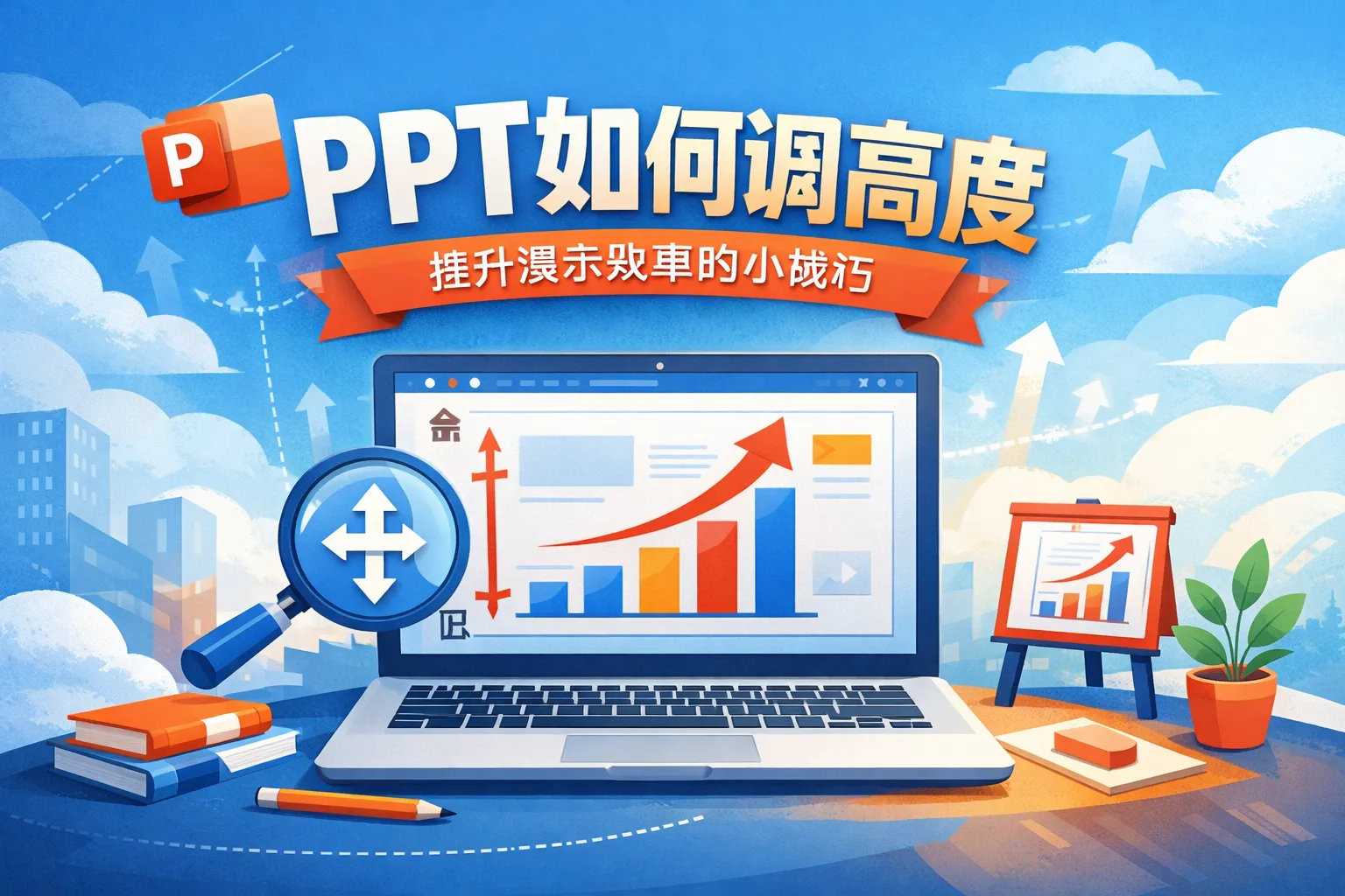 ppt如何调整高度