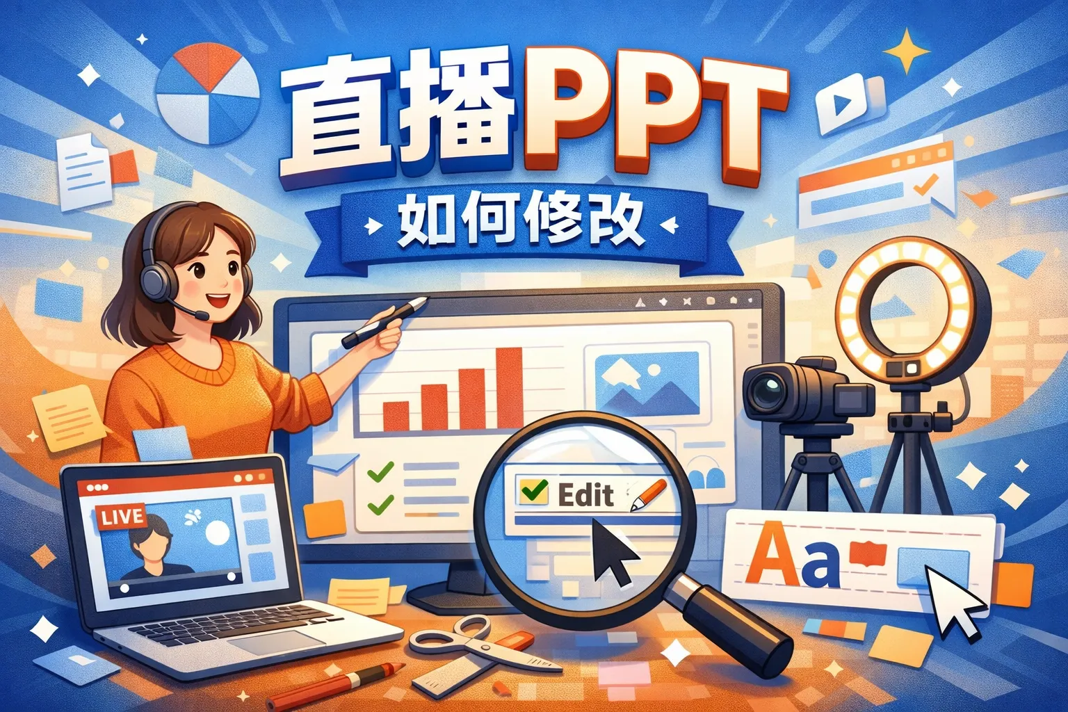 直播ppt如何修改