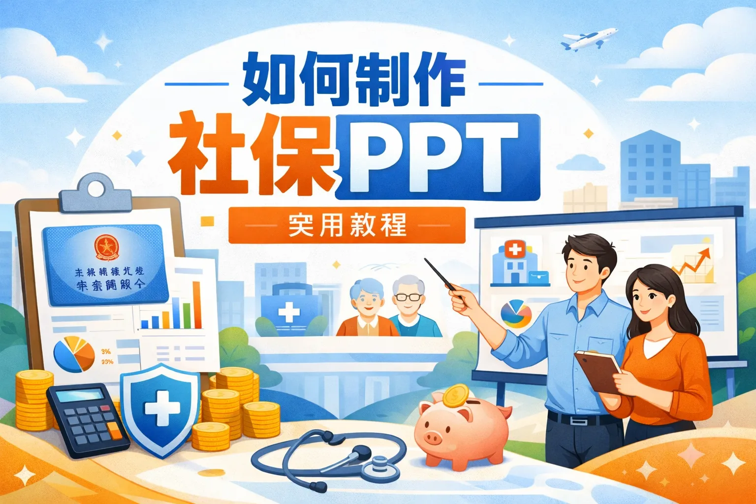 如何制作社保ppt