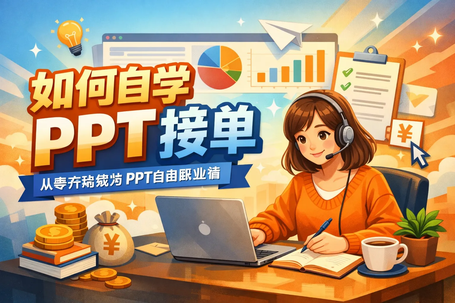 如何自学ppt接单
