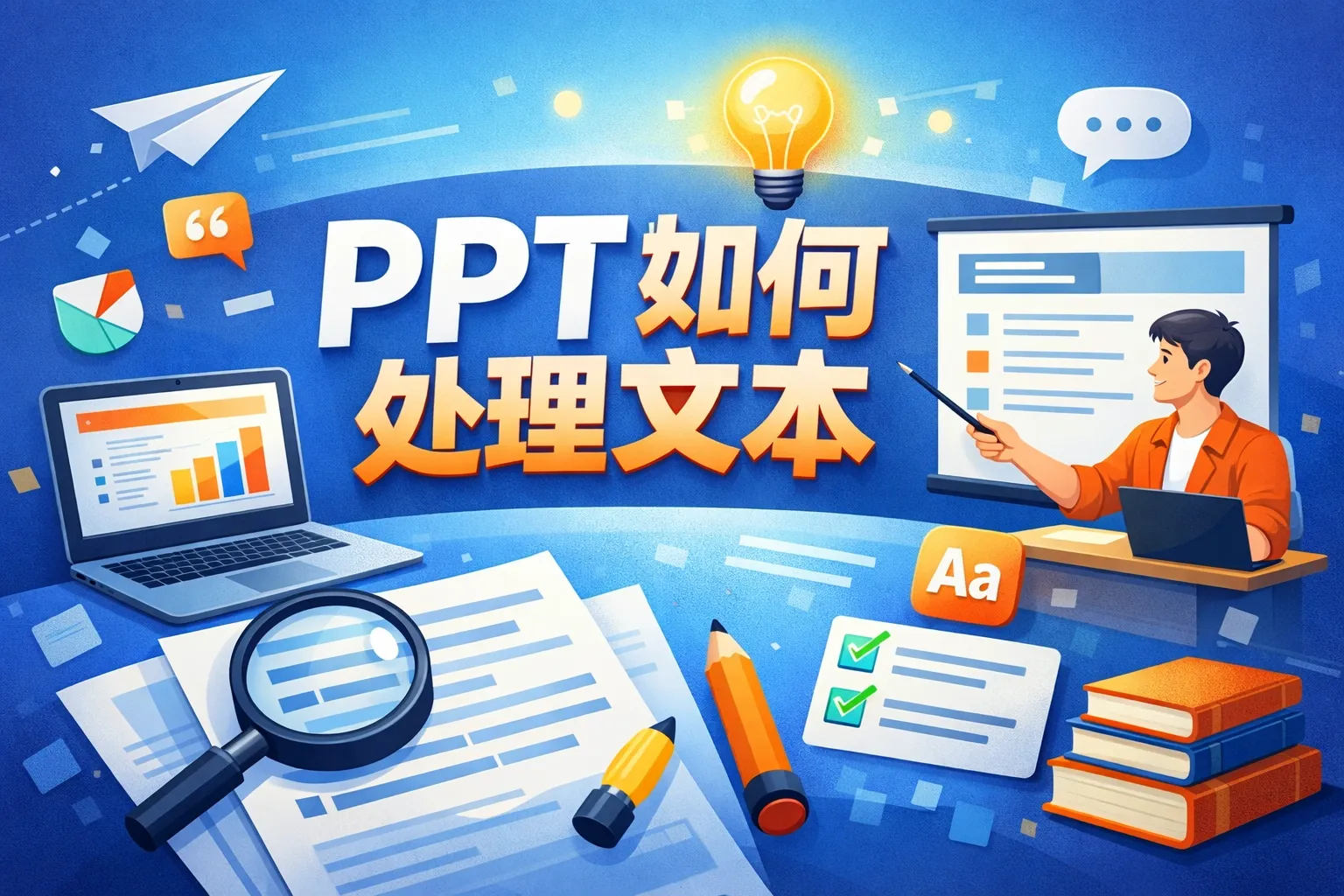 ppt如何处理文本