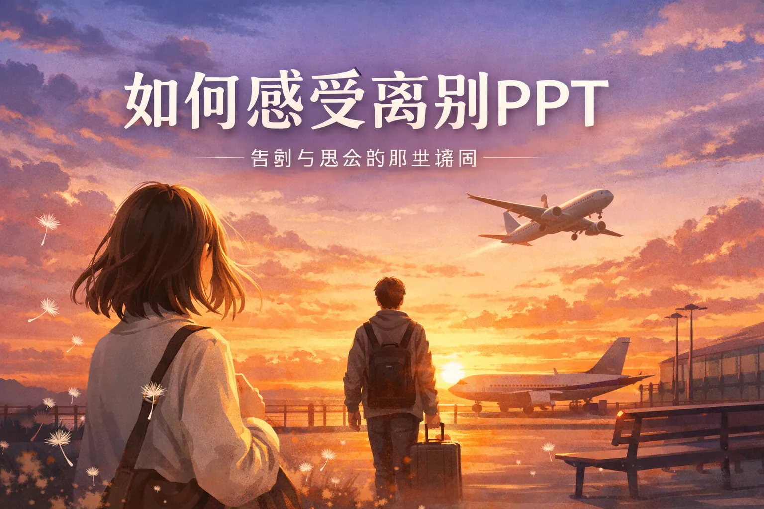 如何感受离别PPT