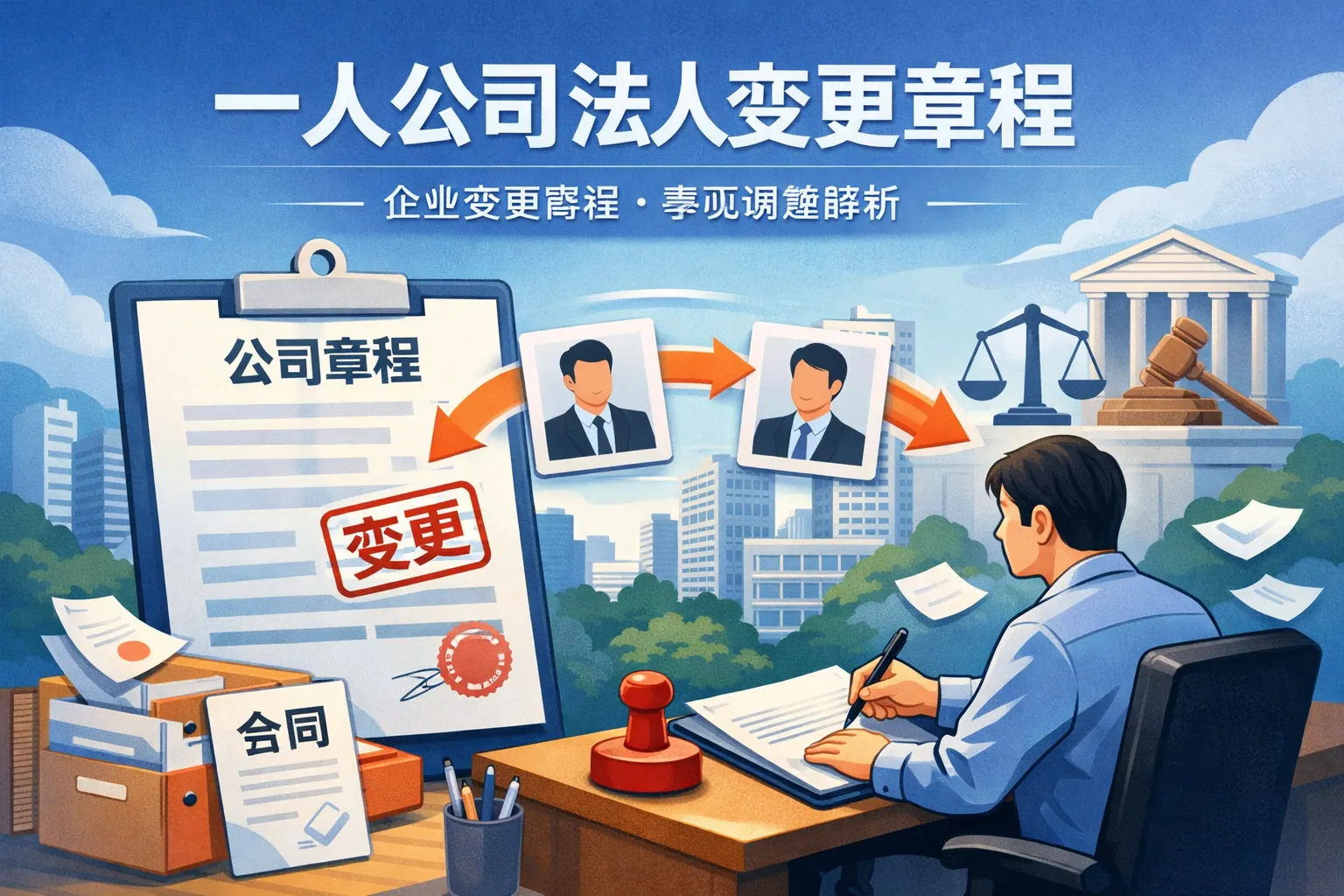 一人公司法人变更章程