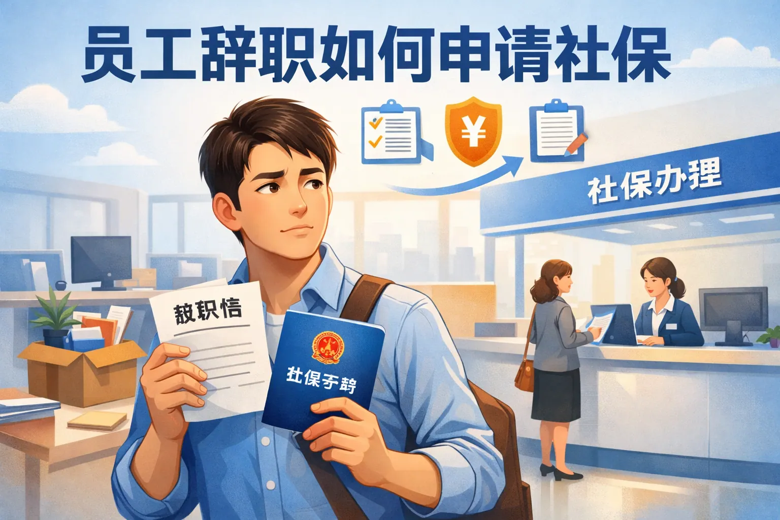 员工辞职如何申请社保