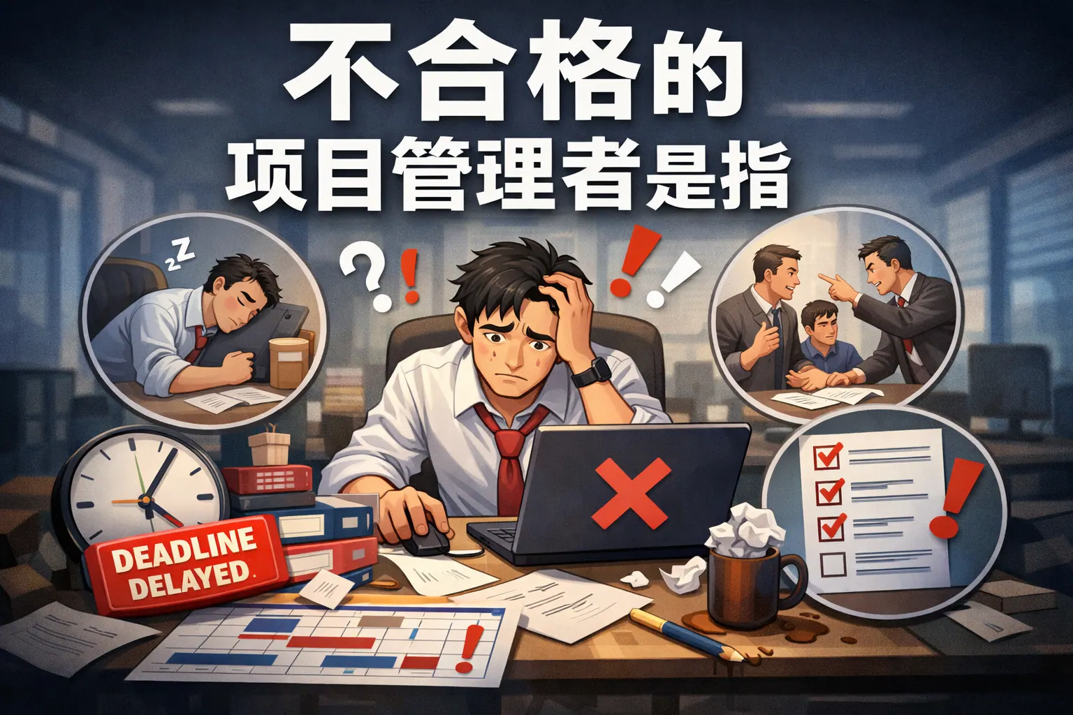 不合格的项目管理者是指