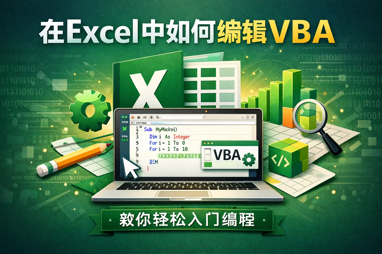 在excel中如何编辑vba