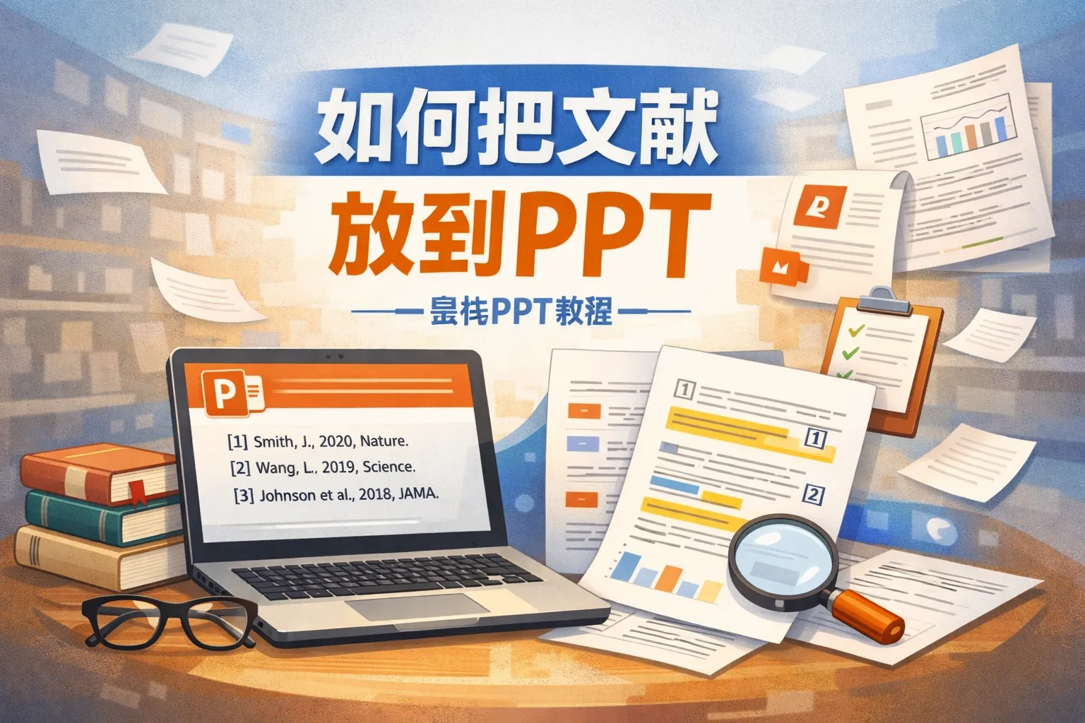 宣传ppt如何把文献放到ppt