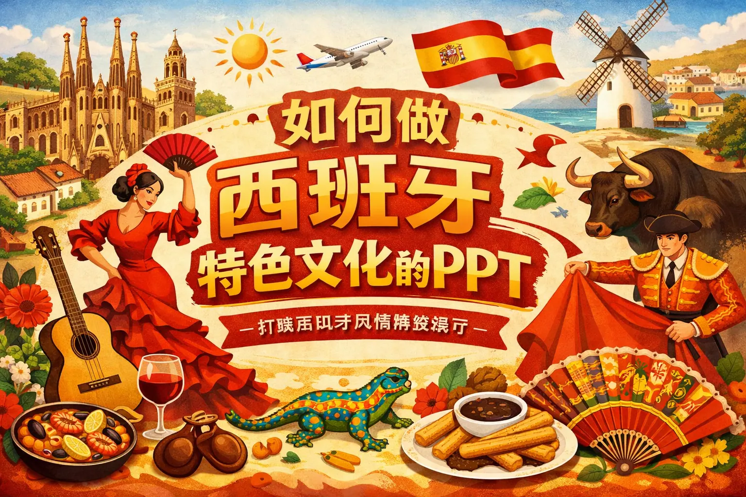 如何做西班牙特色文化的ppt