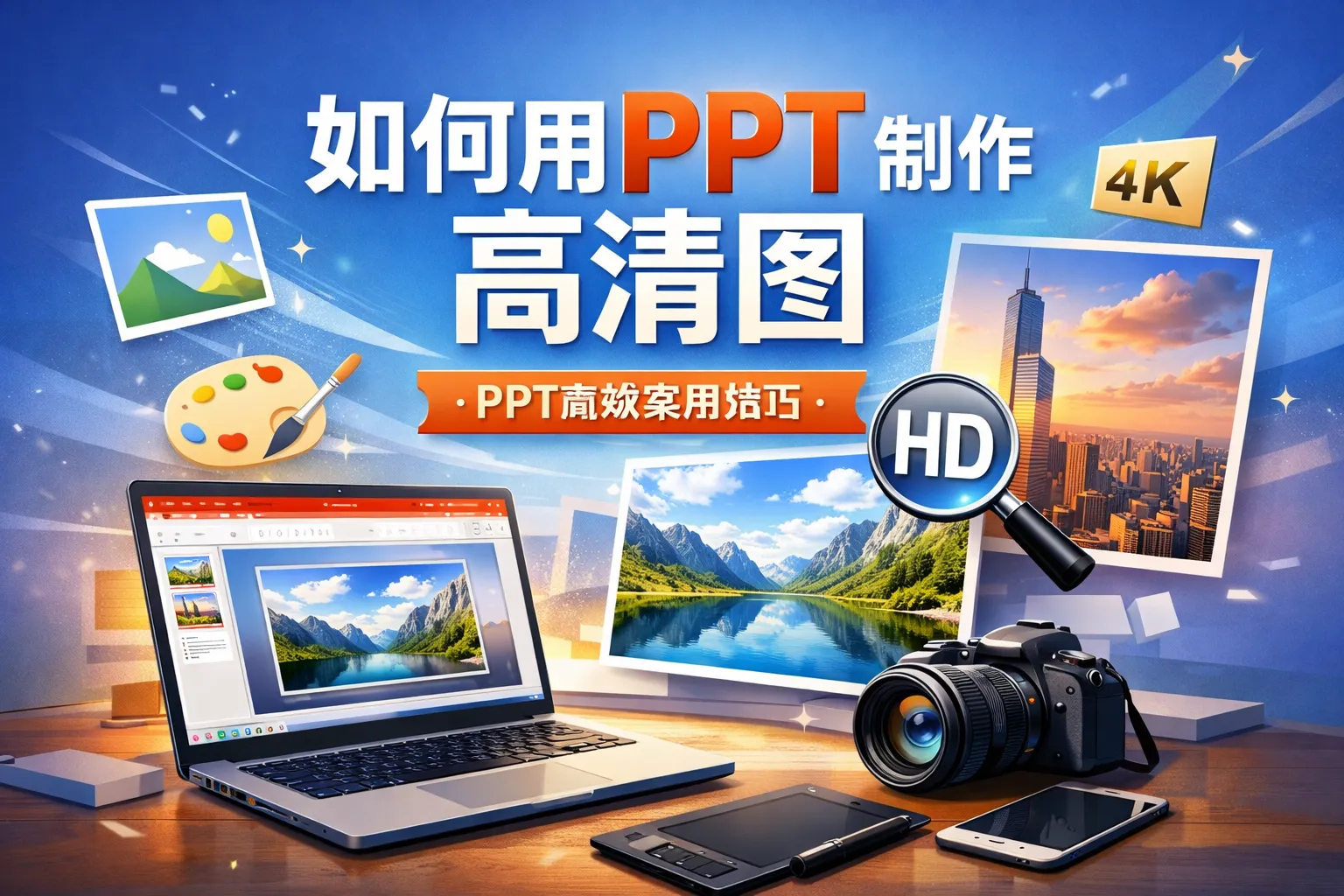 如何用ppt制作高清图