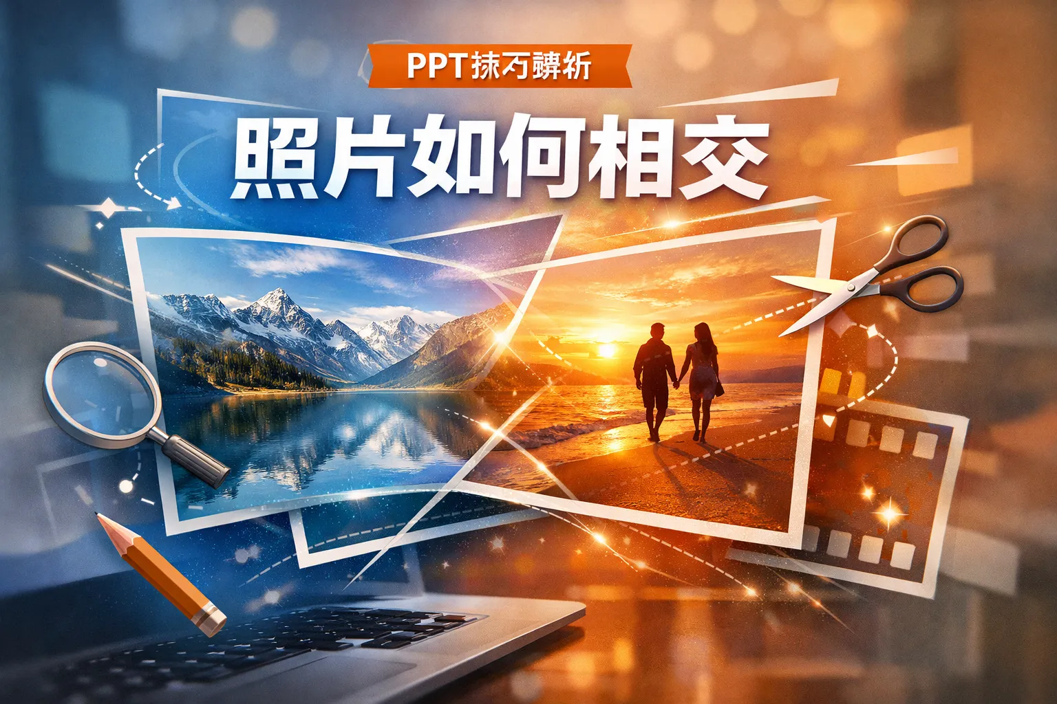 ppt照片如何相交