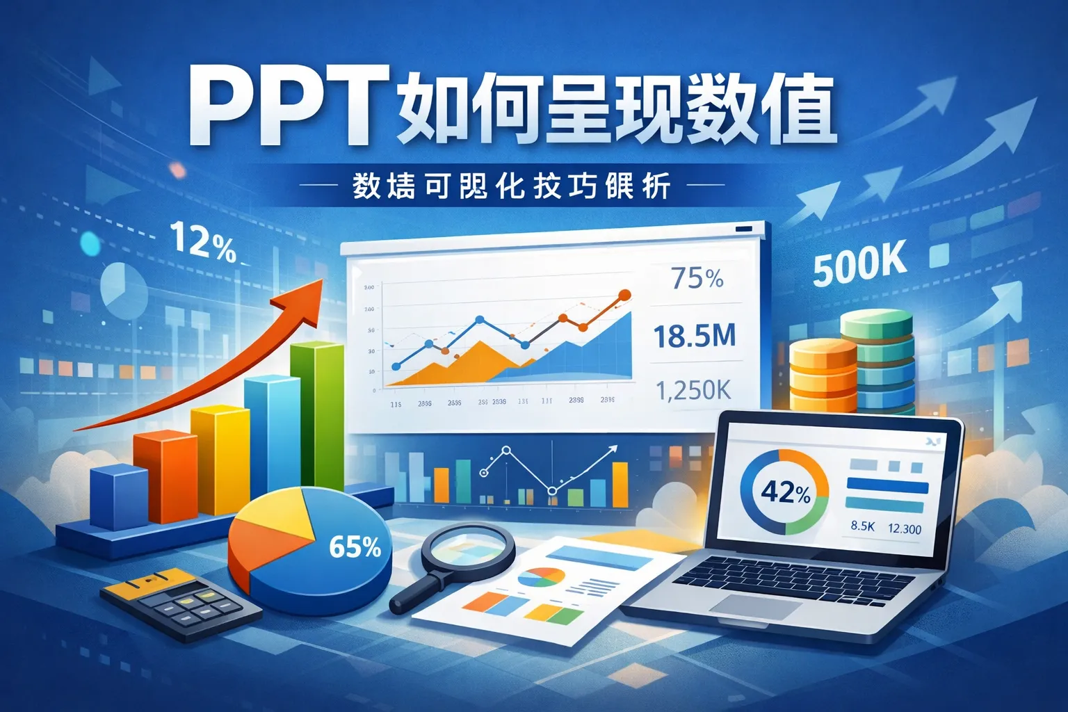 ppt如何呈现数值