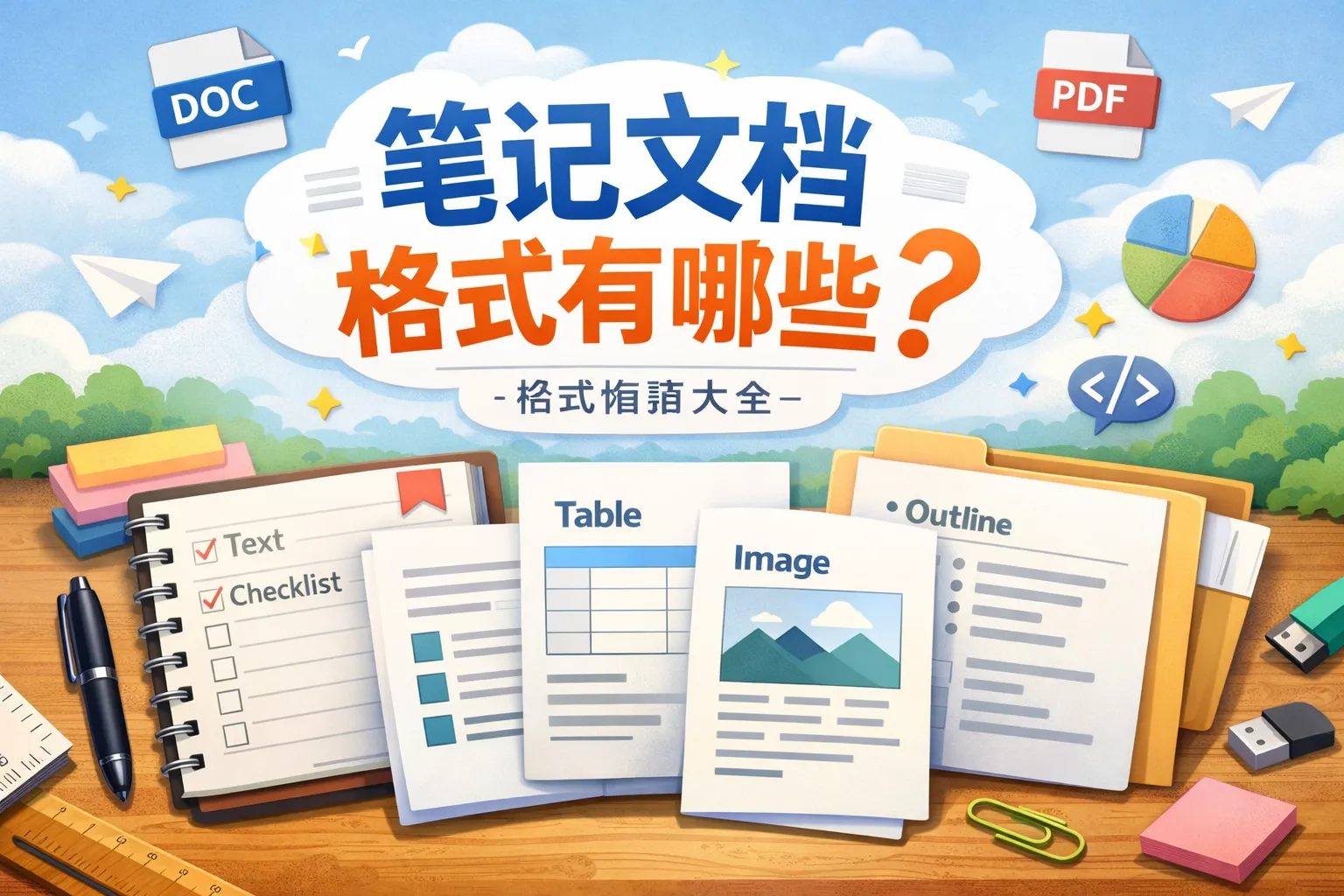 笔记文档格式有哪些