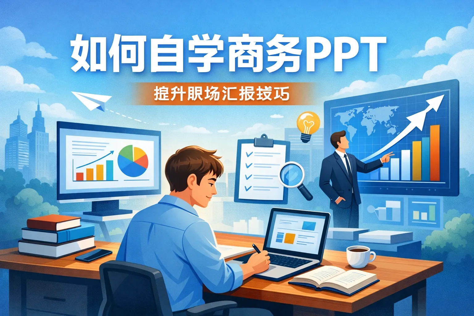 如何自学商务PPT