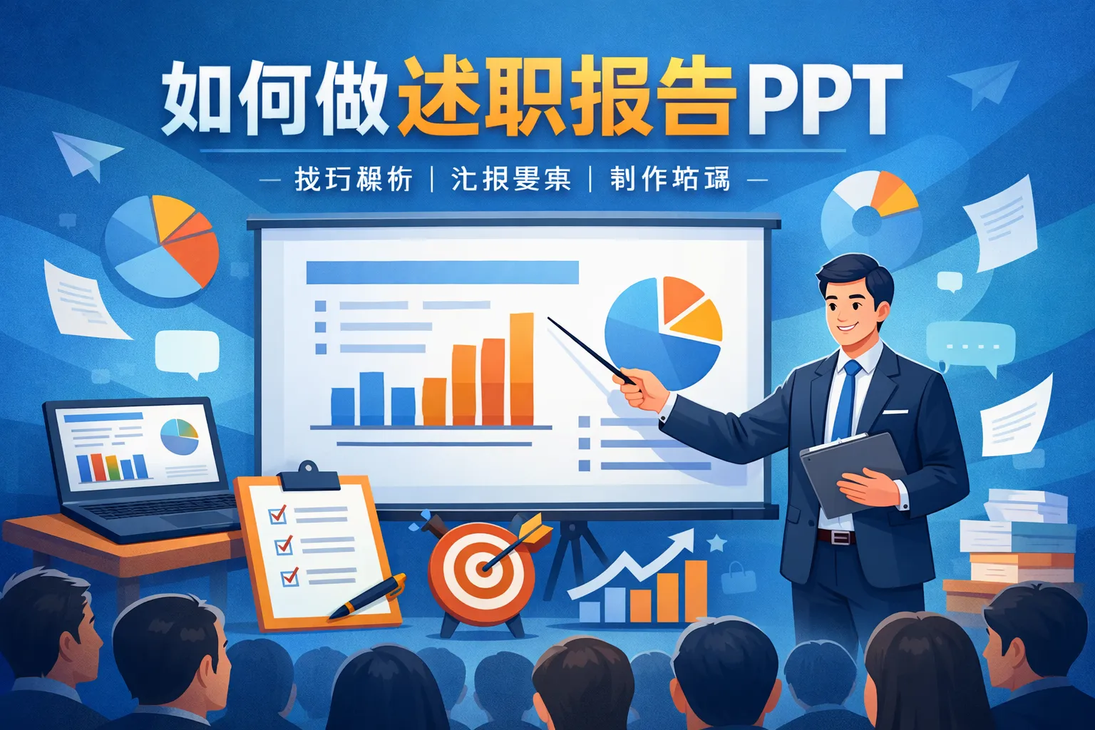 如何做述职报告ppt