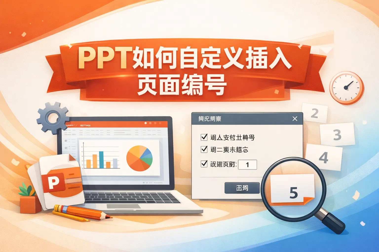 ppt如何自定义插入页面编号