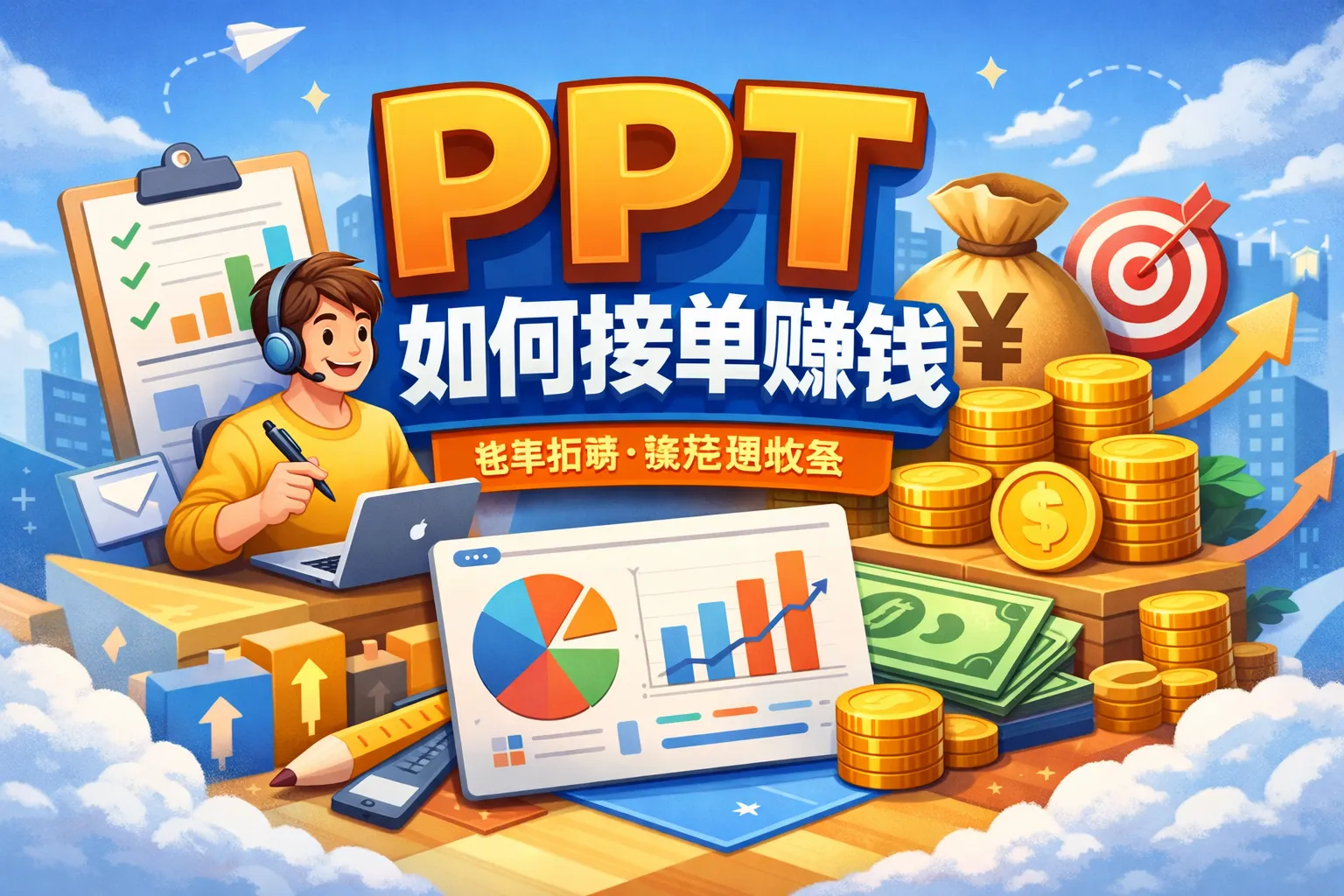 ppt如何接单赚钱