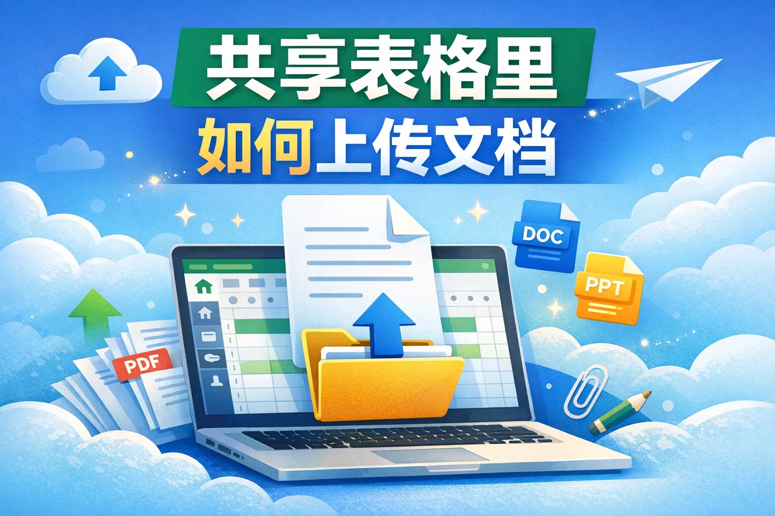 共享表格里如何上传文档