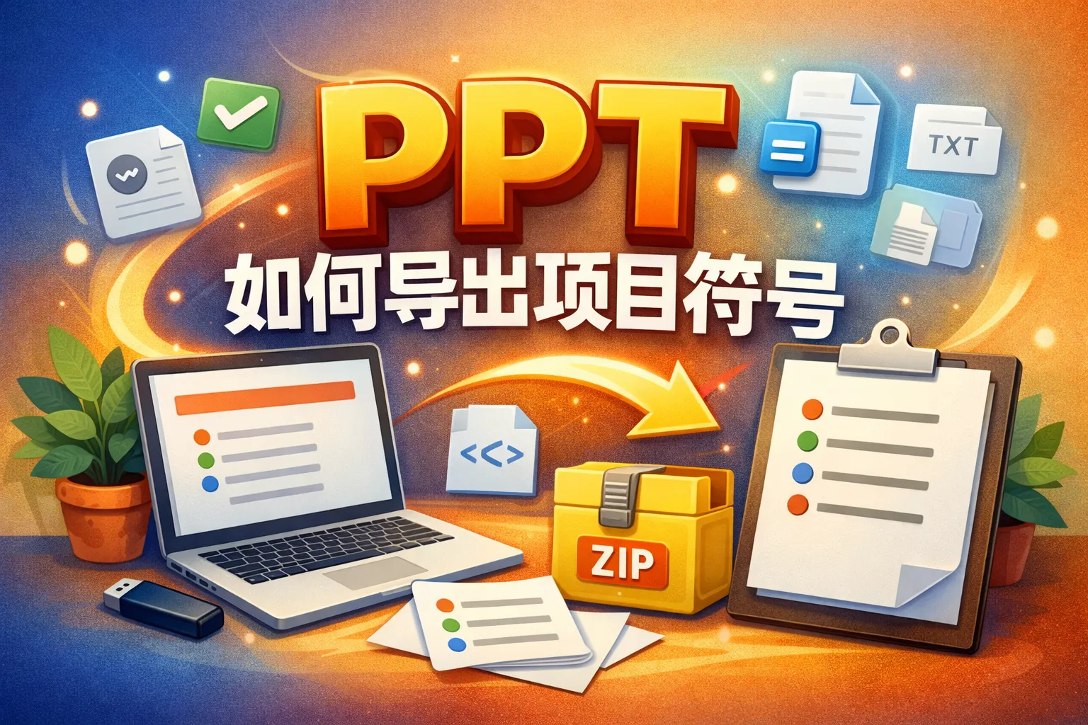 ppt如何导出项目符号