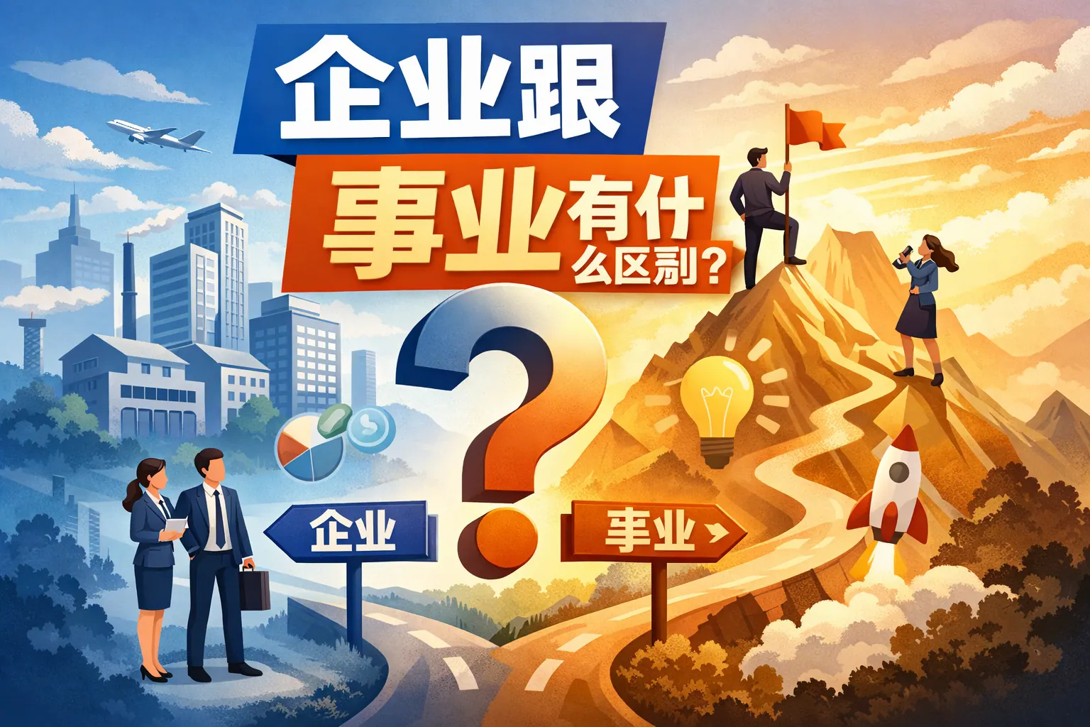 企业跟事业有什么区别