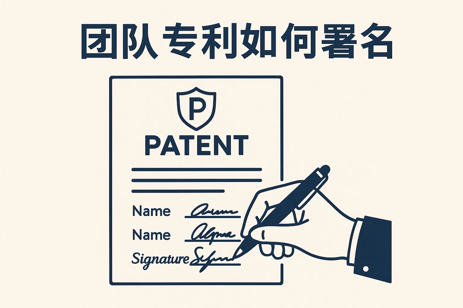 团队专利如何署名