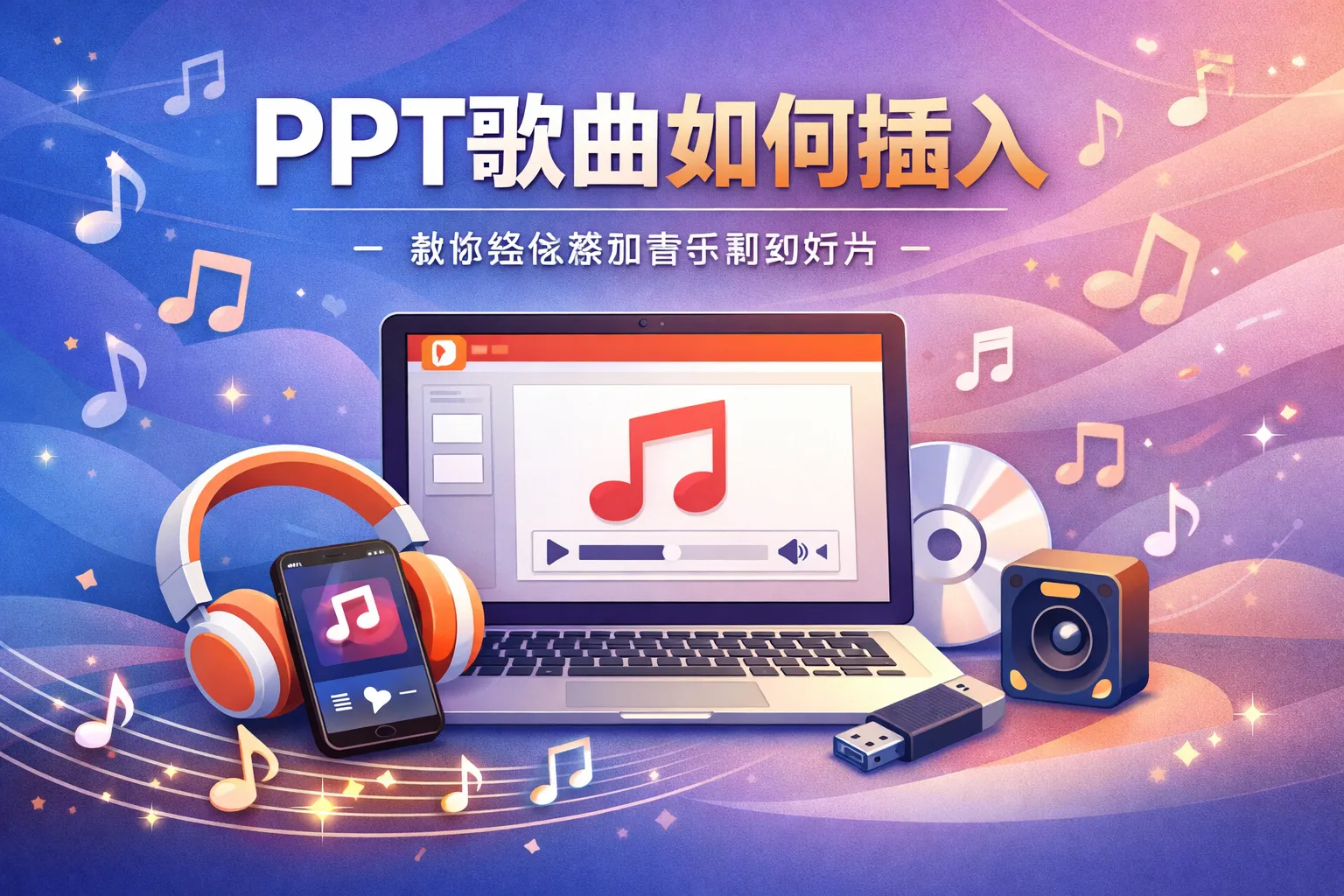 ppt歌曲如何插入