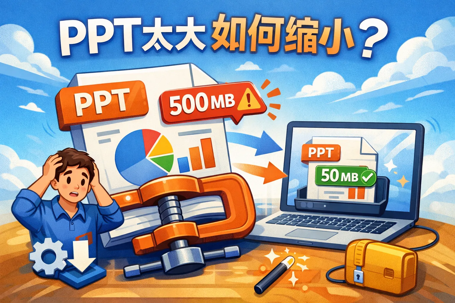 ppt太大如何缩小