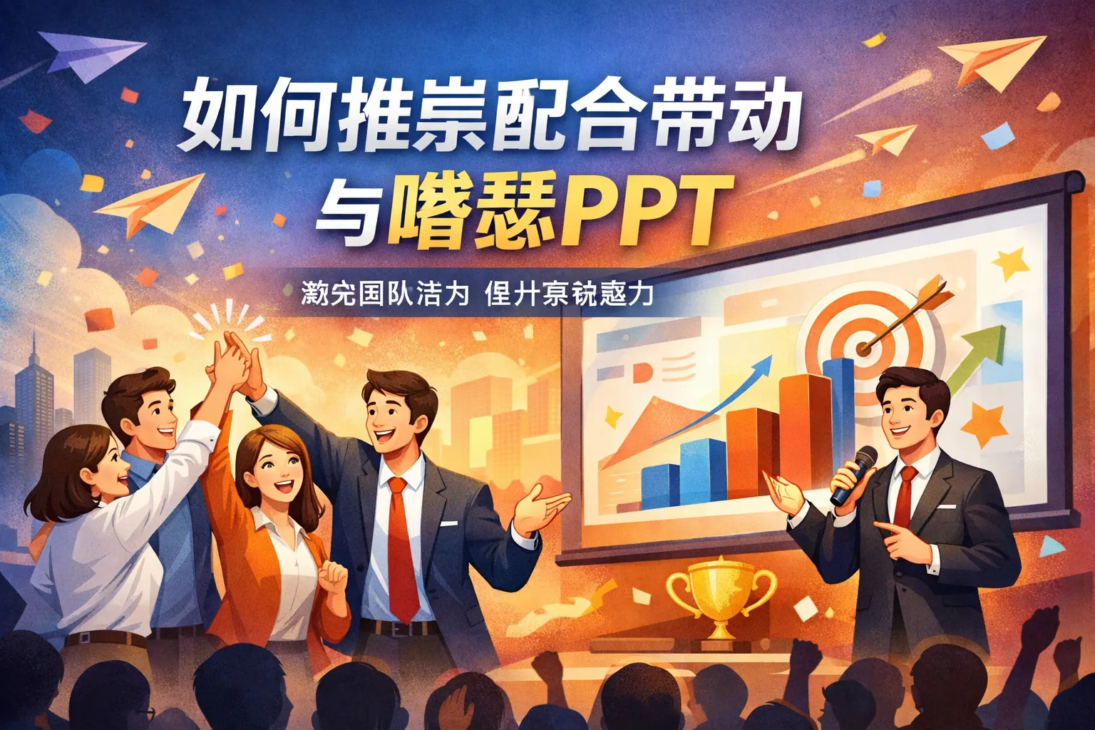 如何推崇配合带动与嘚瑟ppt