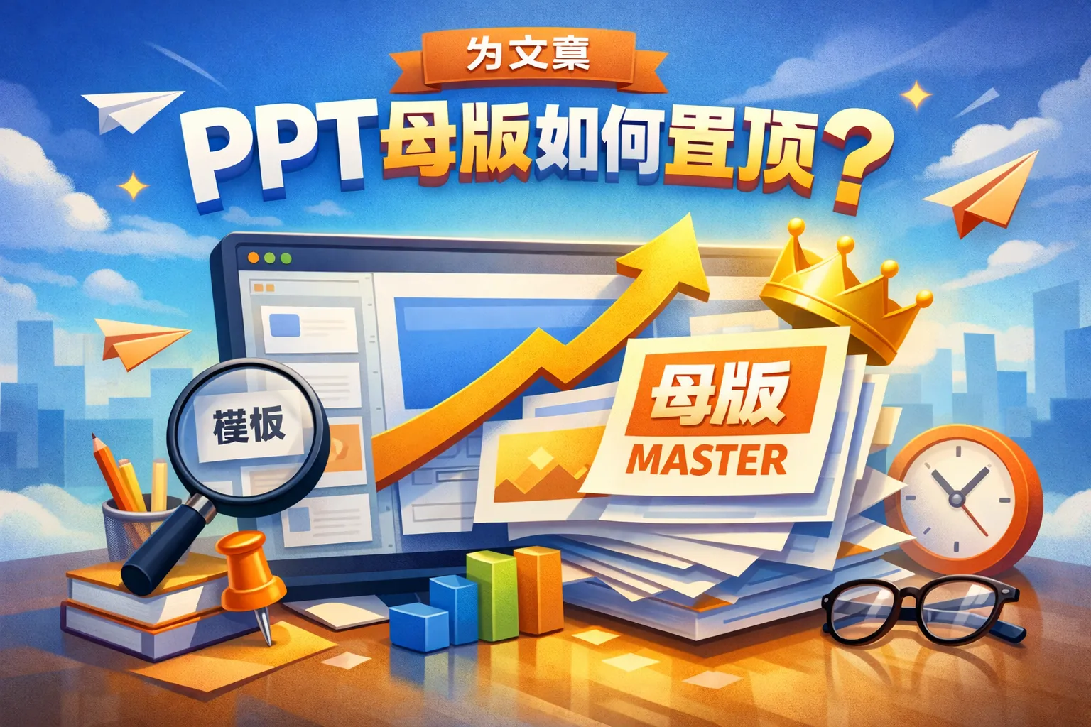 ppt 母版如何置顶