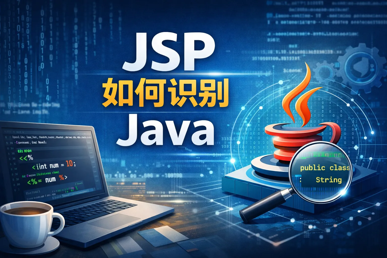 jsp如何识别java