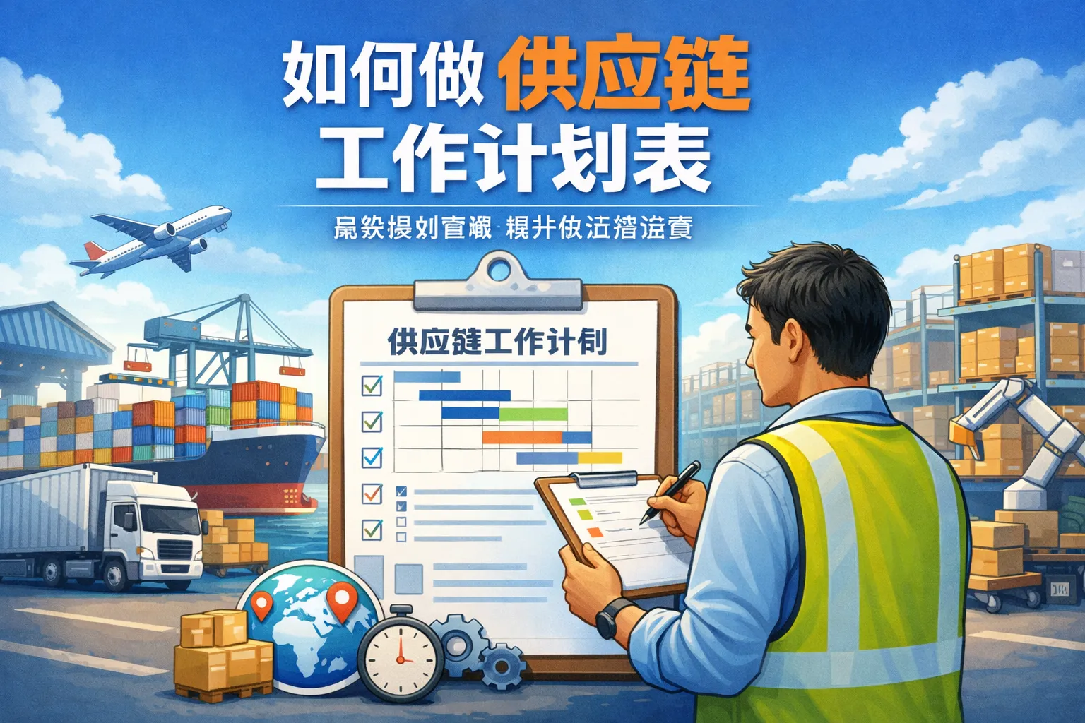 如何做供应链工作计划表