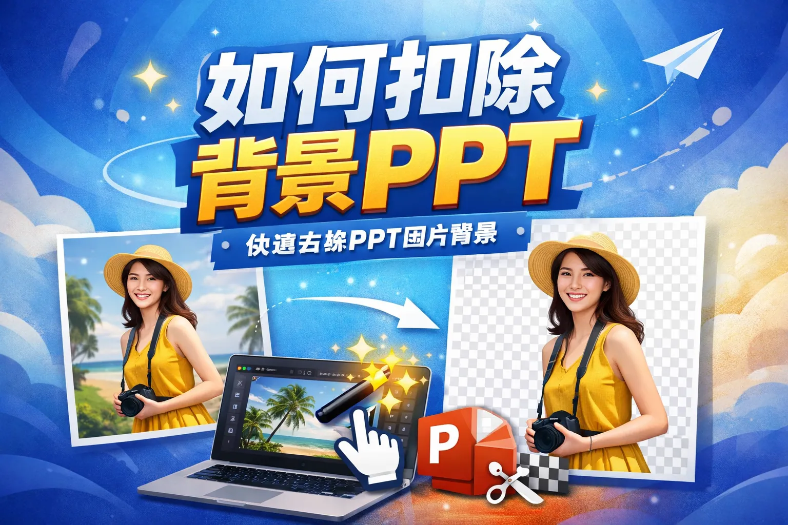 如何扣除背景ppt