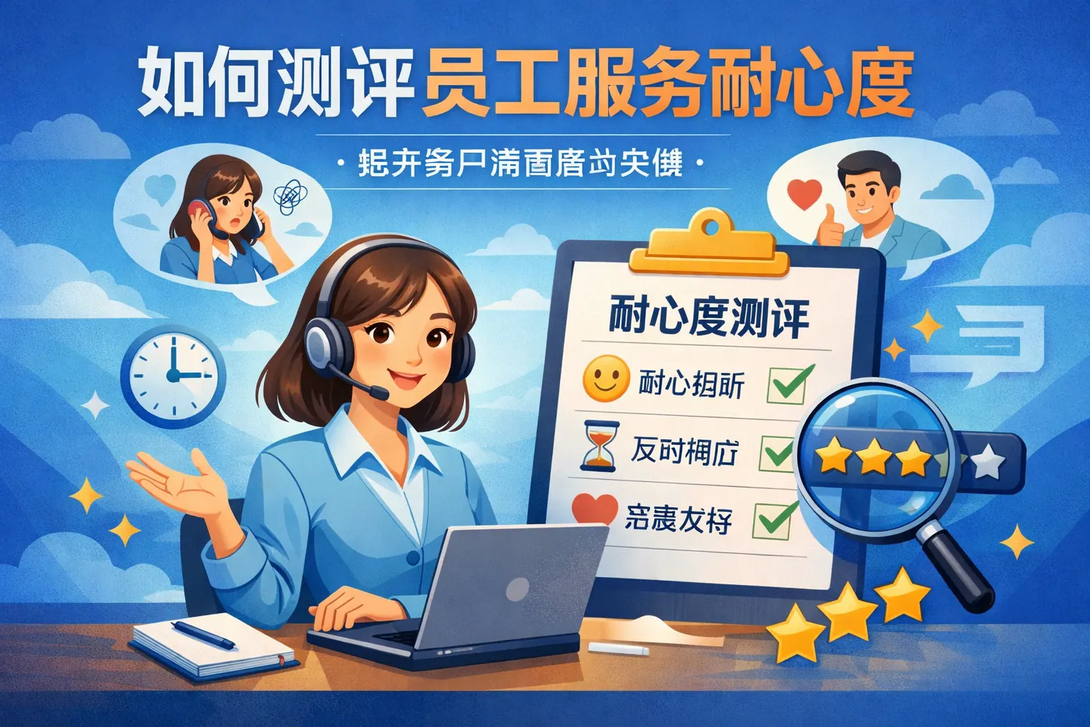 如何测评员工服务耐心度