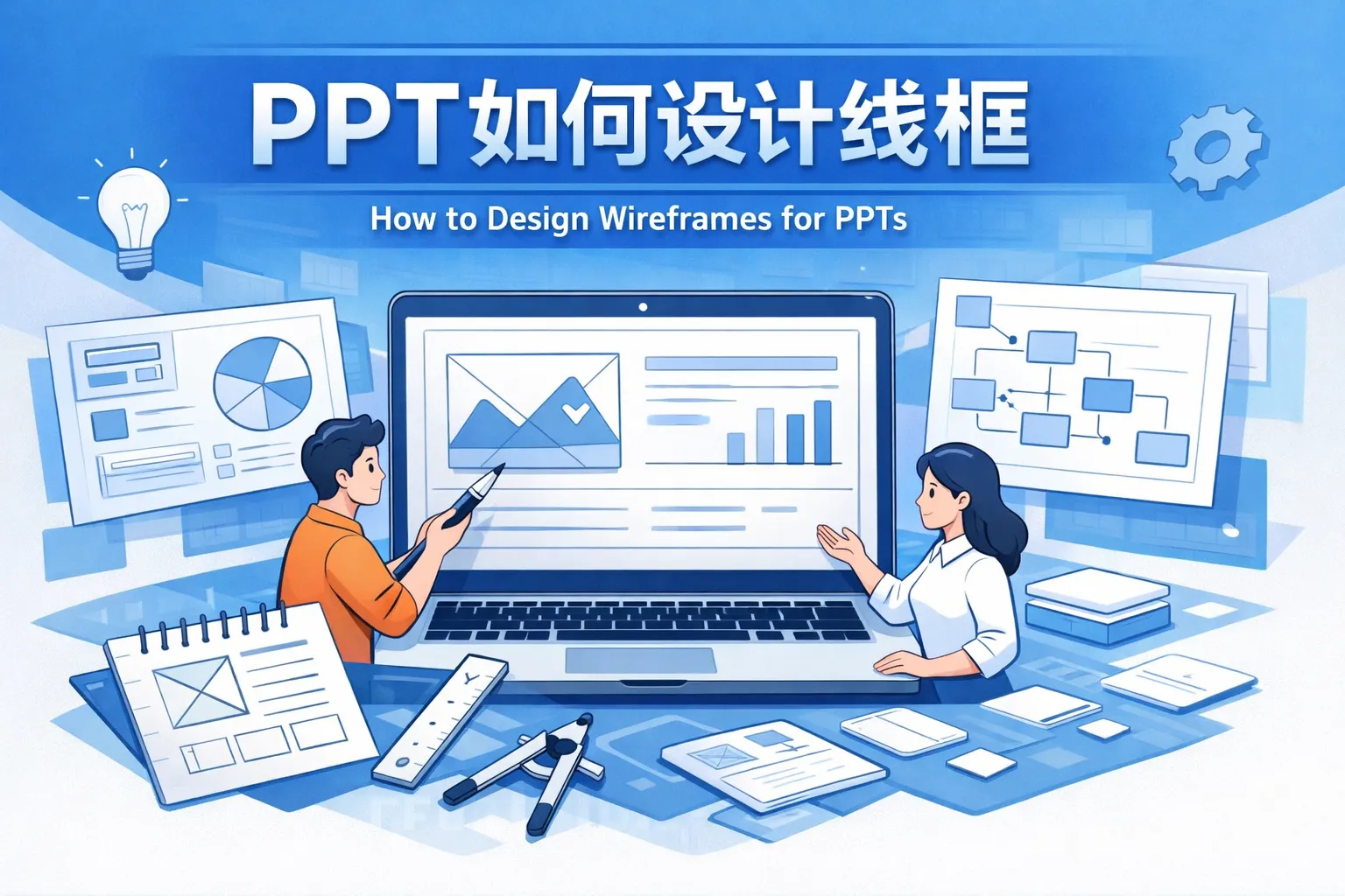 ppt如何设计线框