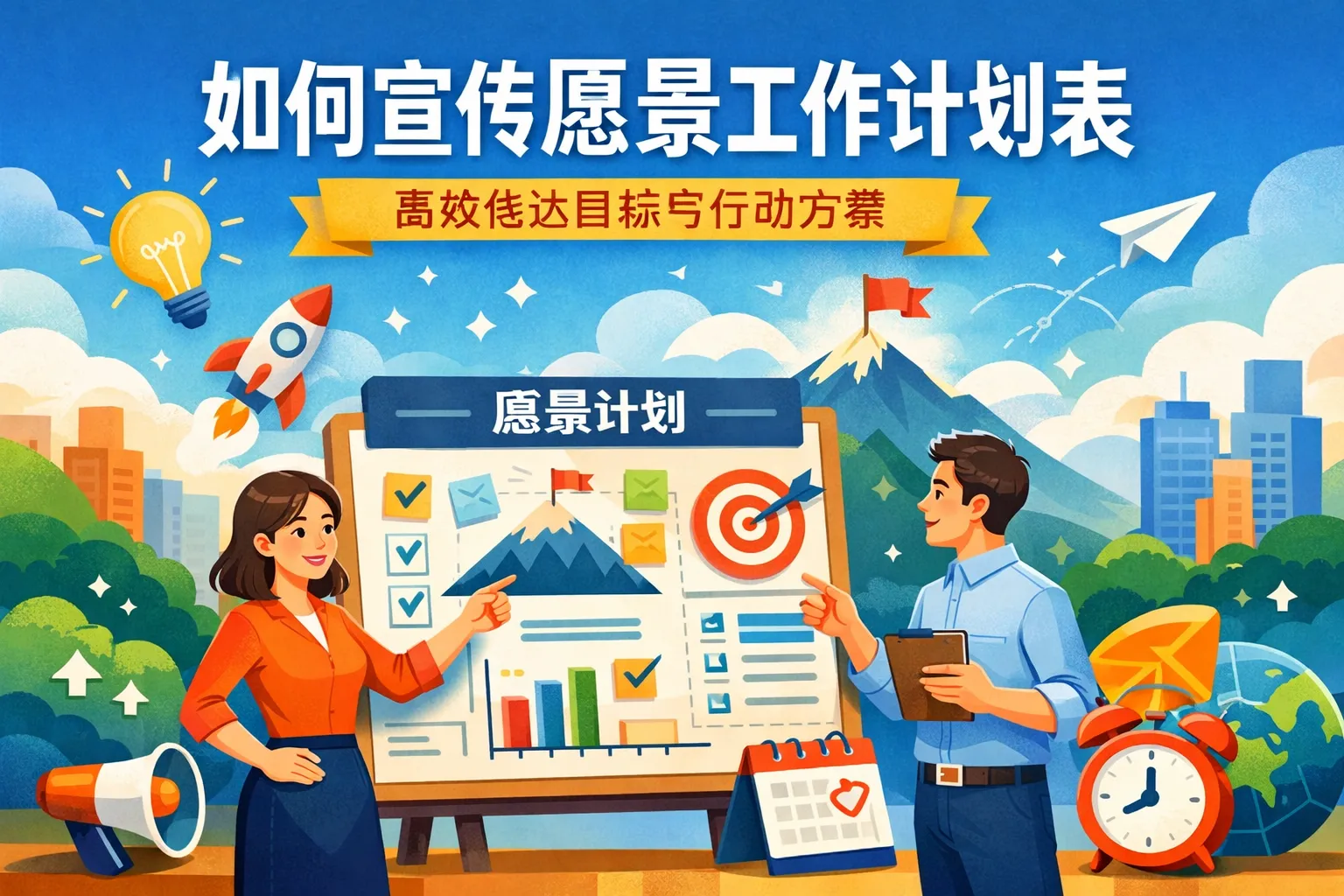 如何宣传愿景工作计划表