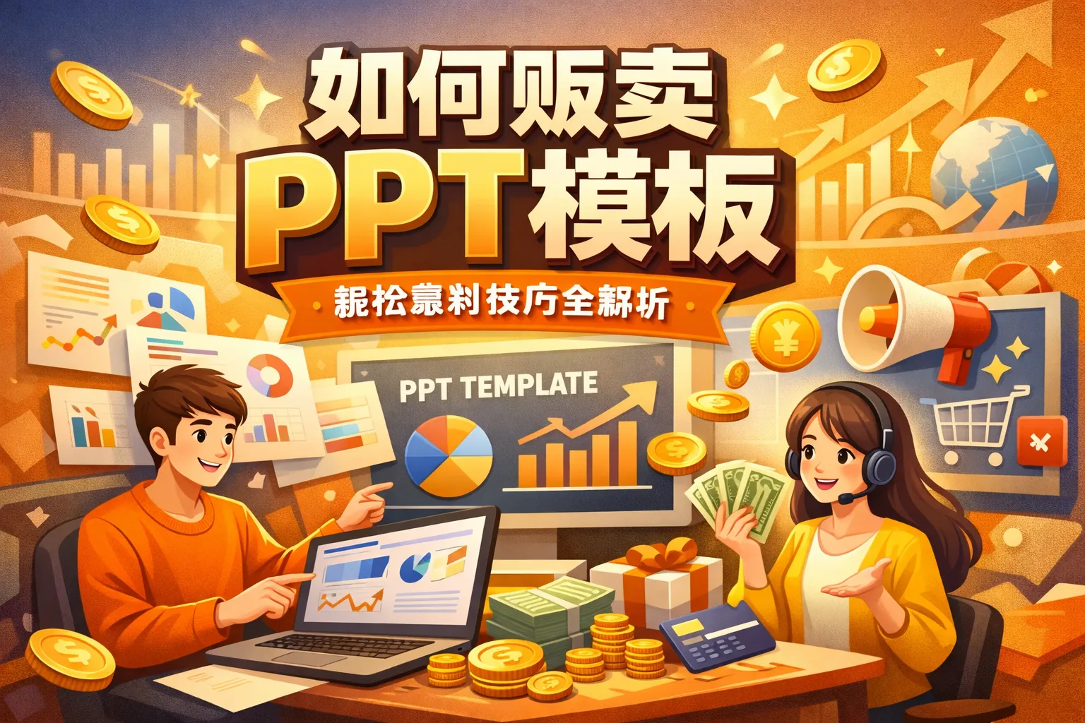 如何贩卖ppt模板